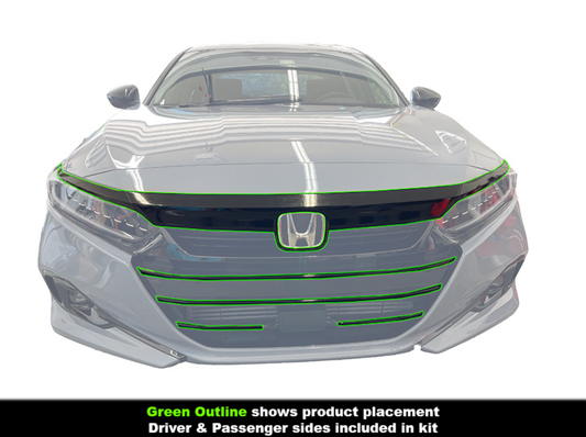 2021-2022 Xgen Accord Grill Chrome Delete Gloss Black
