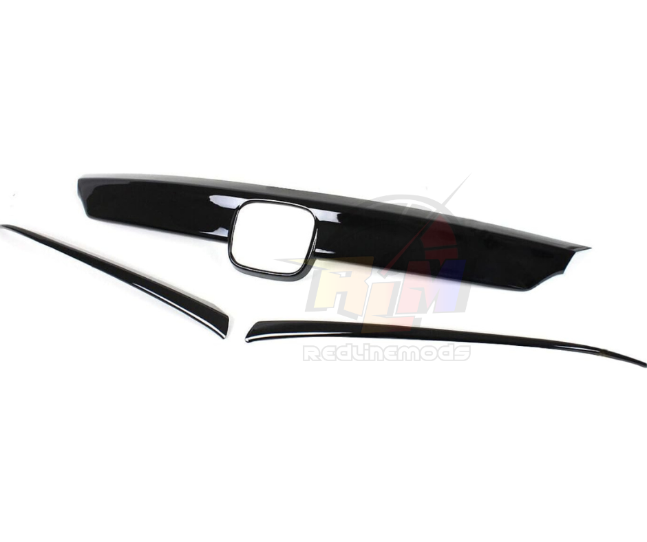 2018-2020 Xgen Accord Chrome Delete Cover 3 Piece Gloss Black