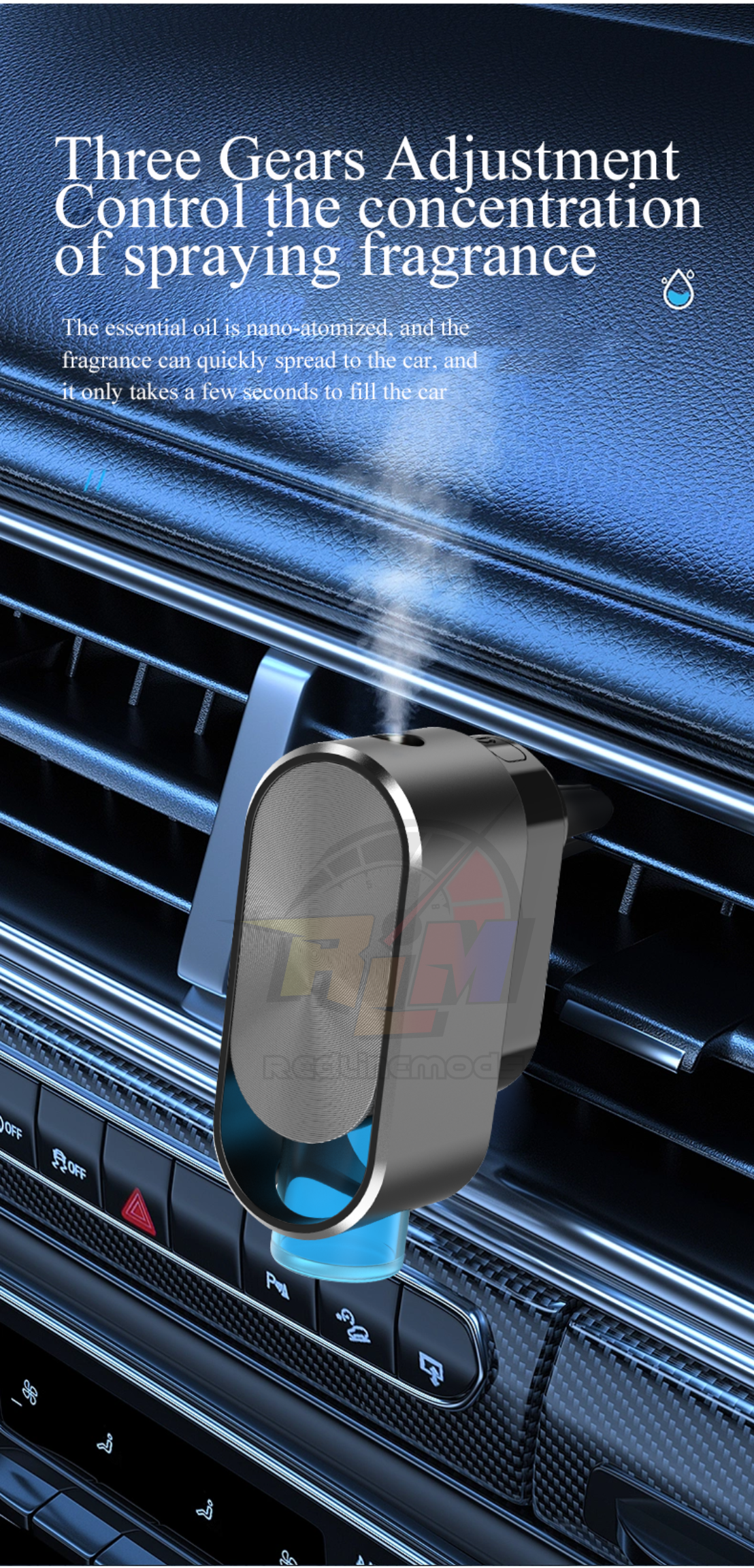 Smart Wireless Car Oil Aroma Diffuser Freshener