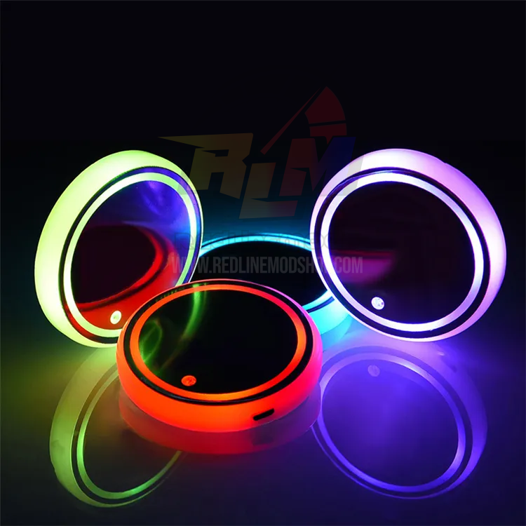 Color Changing Car Cup Holder Lights