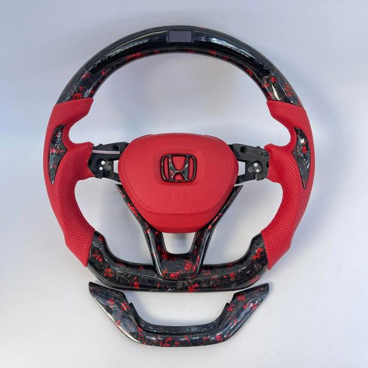 Honda Accord Carbon Fiber Steering Wheel With LED Screen (Custom Order)