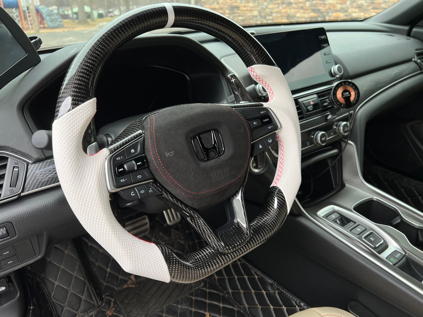Honda Accord 10th Gen Carbon Fiber Steering Wheel (Custom Orders)