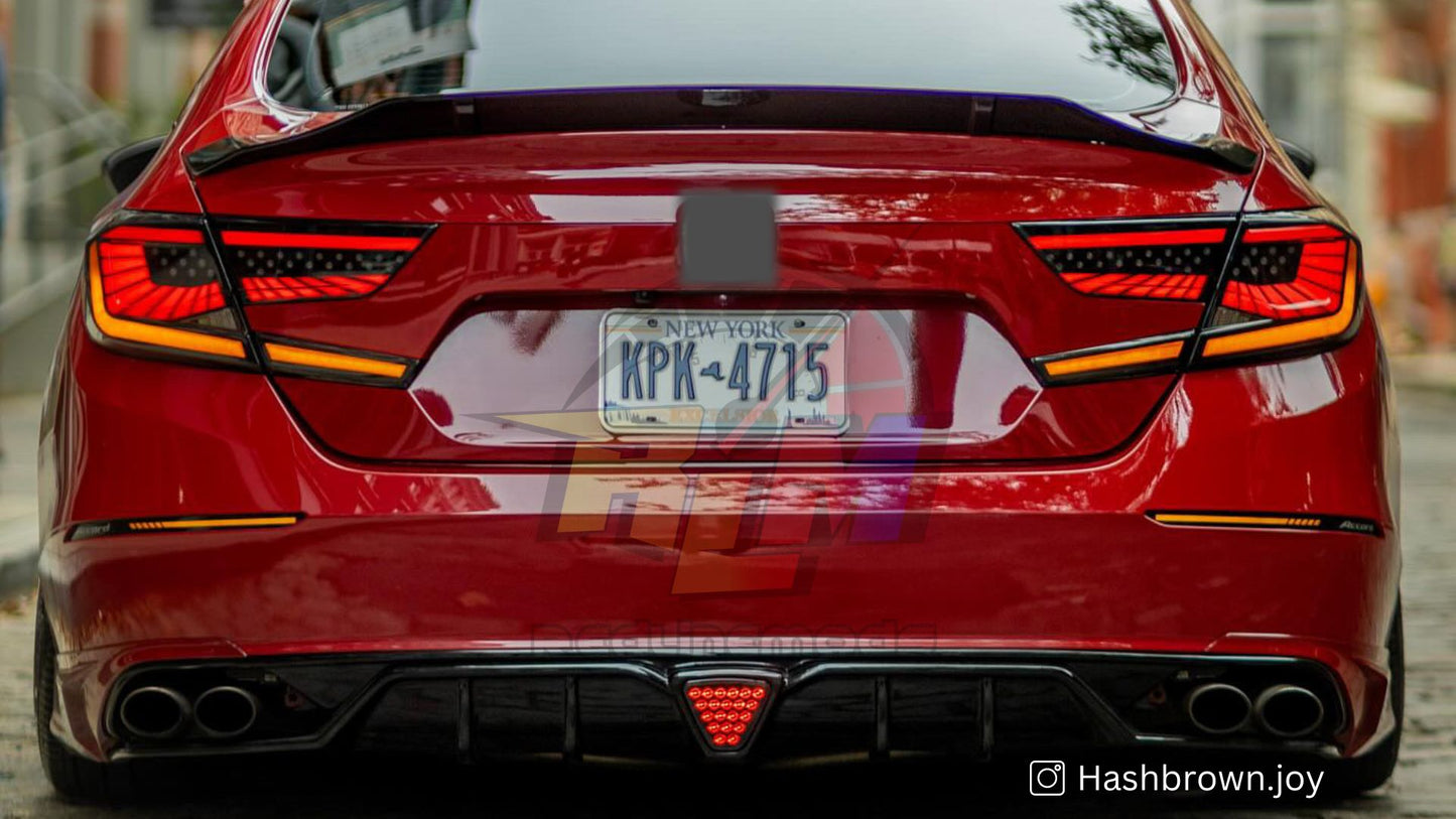 2018-2022 Xgen Accord Duckbill High Kick Trunk Spoiler Gloss Black