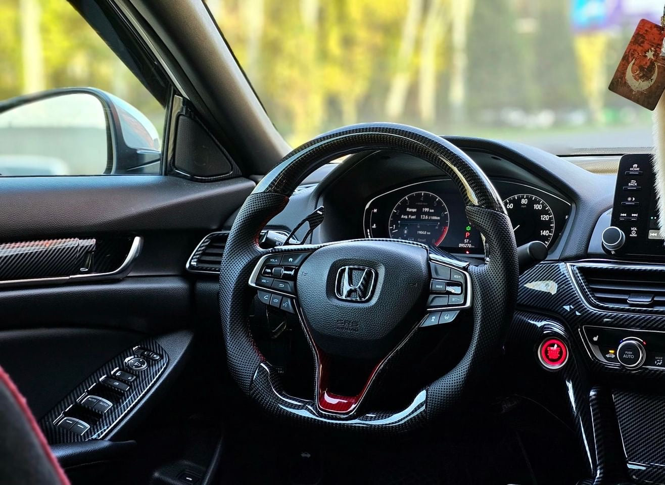 Honda Accord 10th Gen Carbon Fiber Steering Wheel (Custom Orders)