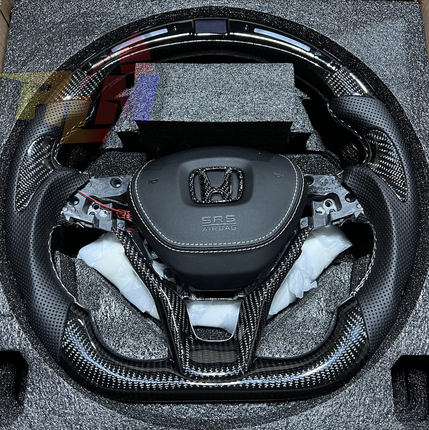 Honda Accord Carbon Fiber Steering Wheel With LED Screen (Custom Order)