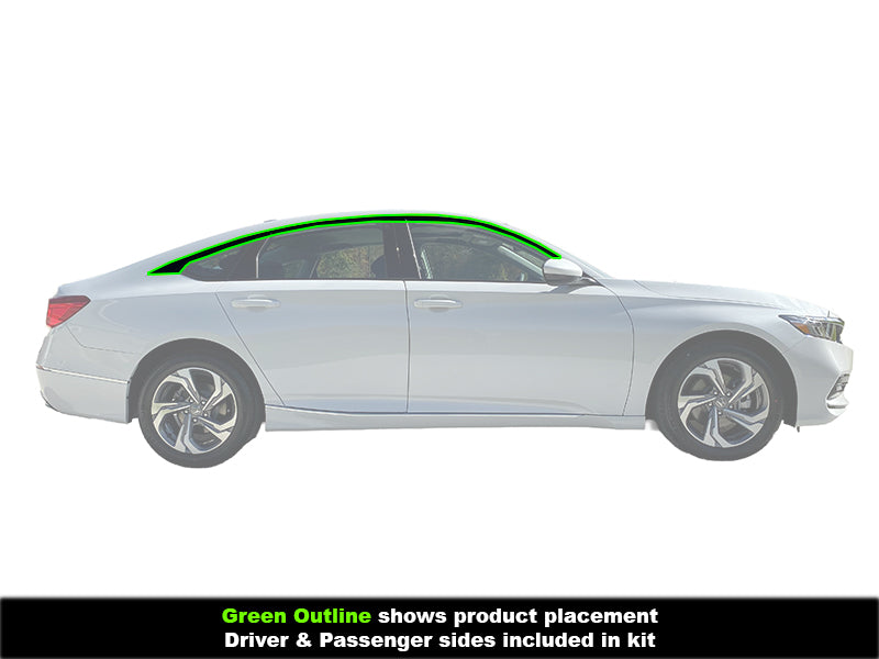 2018-2022 Xgen Accord Window Chrome Delete Gloss Black