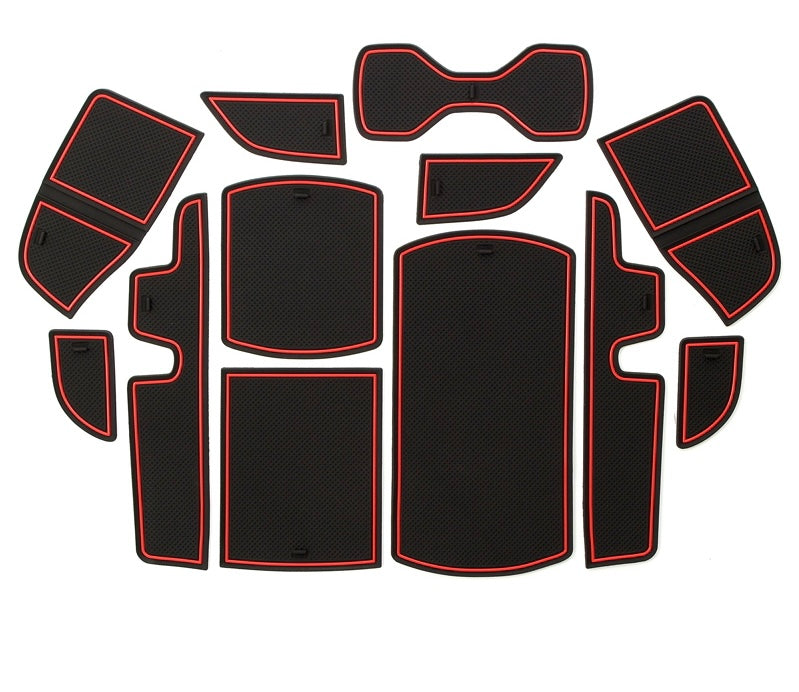 Red Anti-Slip Interior Mats