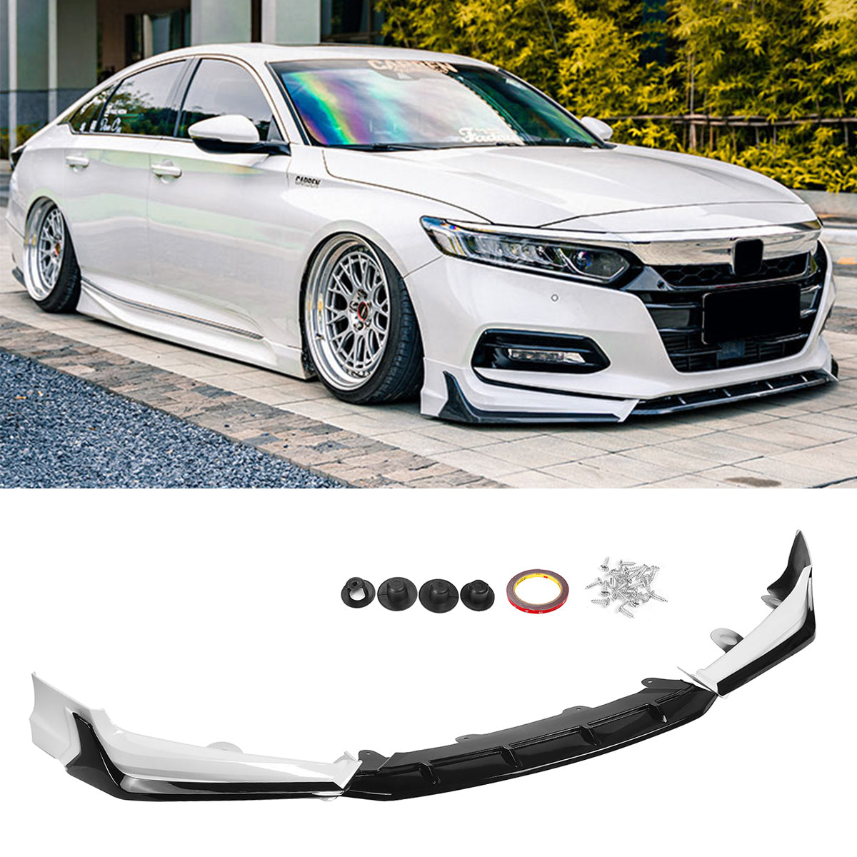 2018-2020 Accord Xgen Pearl White ACR Front Lip