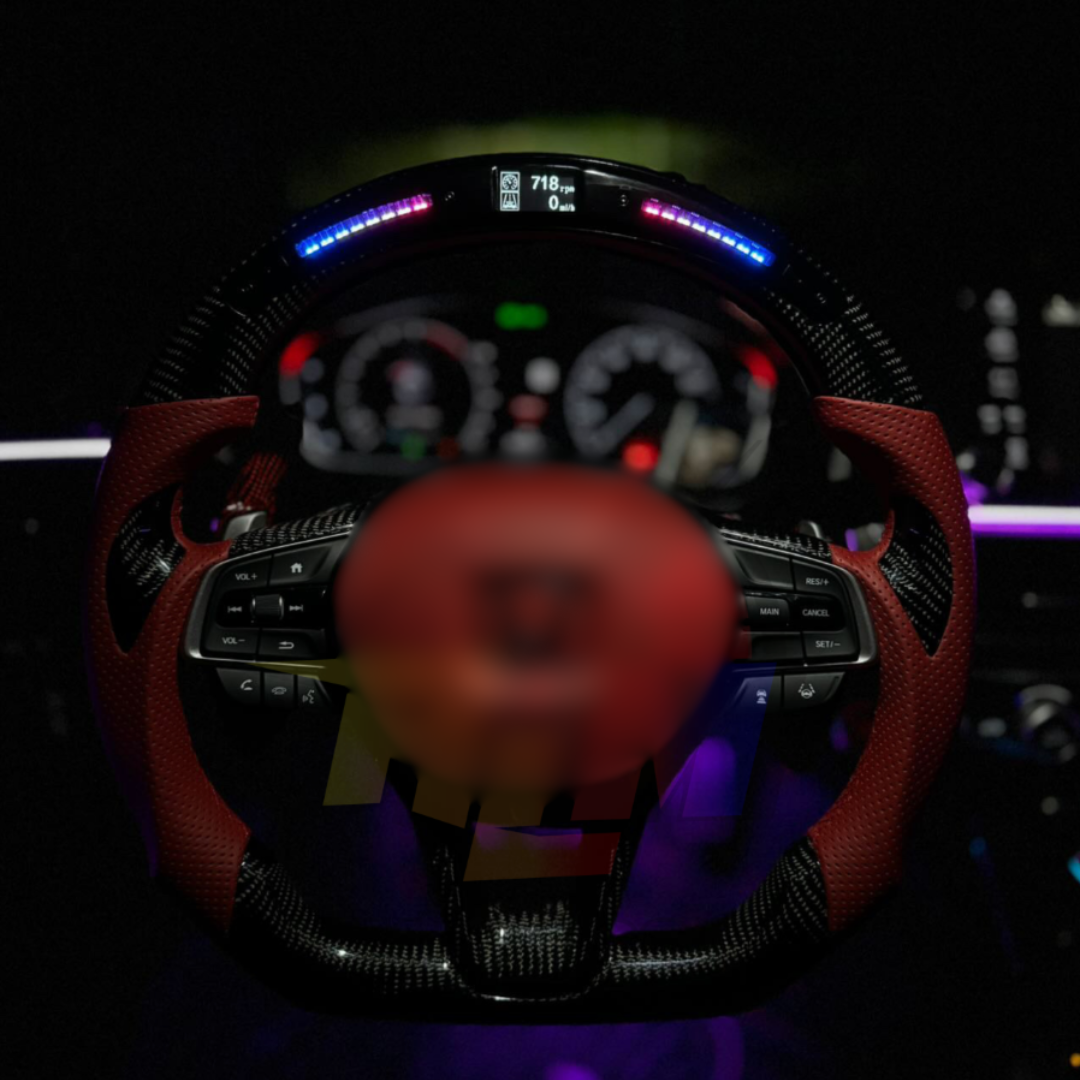 Xgen Accord Carbon Fiber Steering Wheel With LED Screen (Custom Order)