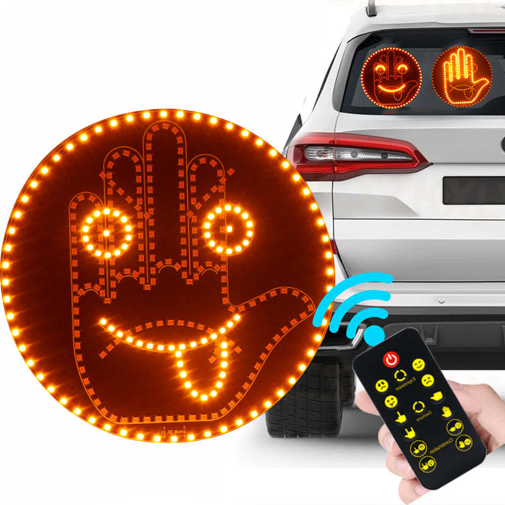 LED Car Emoji Display Sign with Remote Control