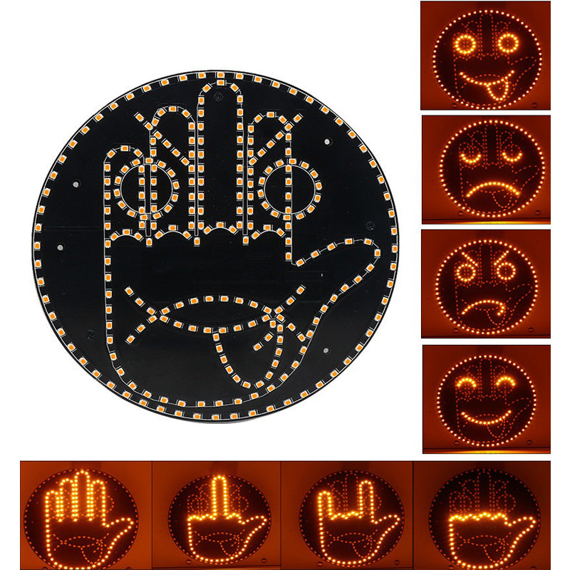 LED Car Emoji Display Sign with Remote Control