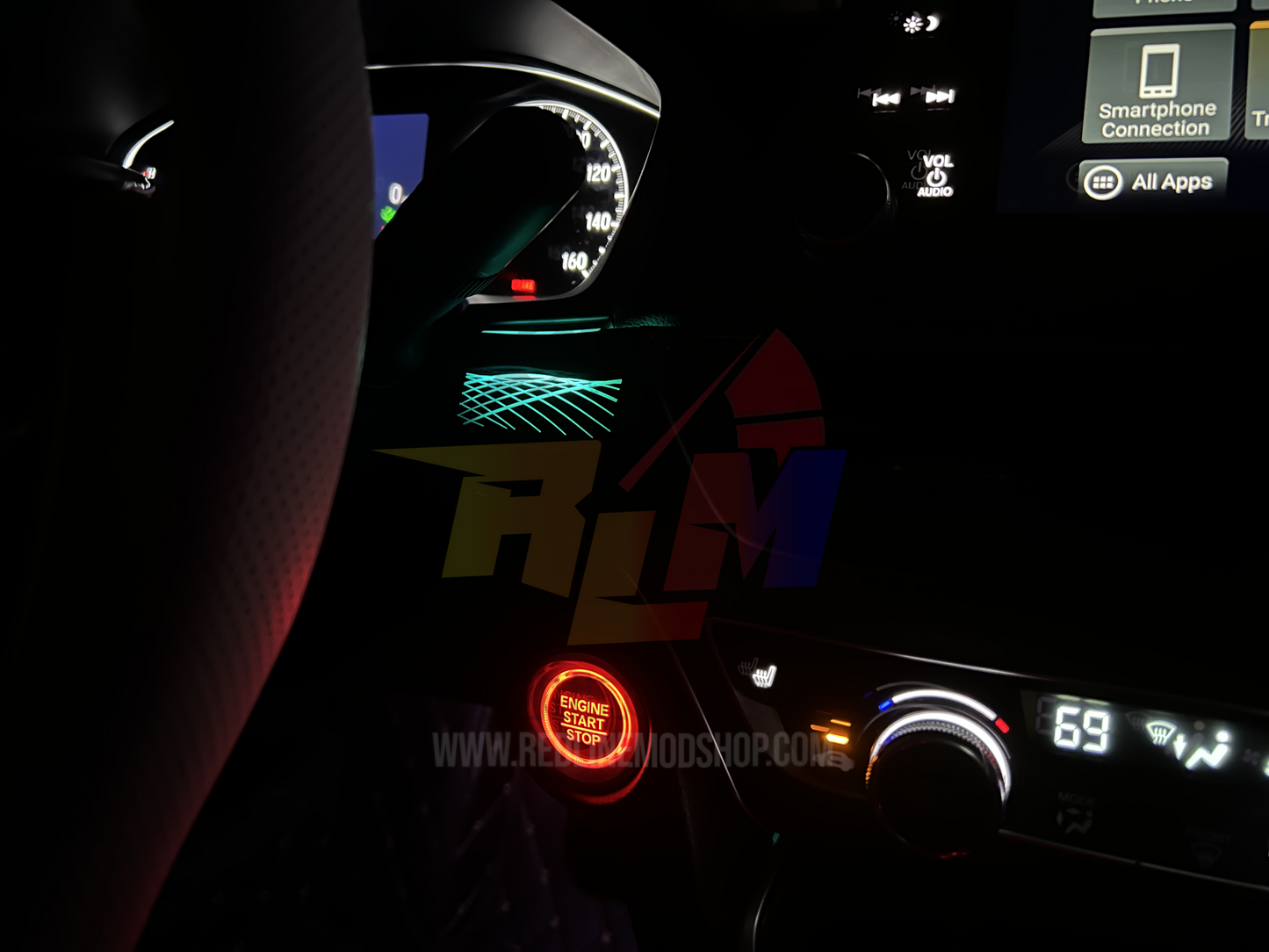 2018-2022 Honda Accord Multicolor Chasing Ambient Lighting Kit