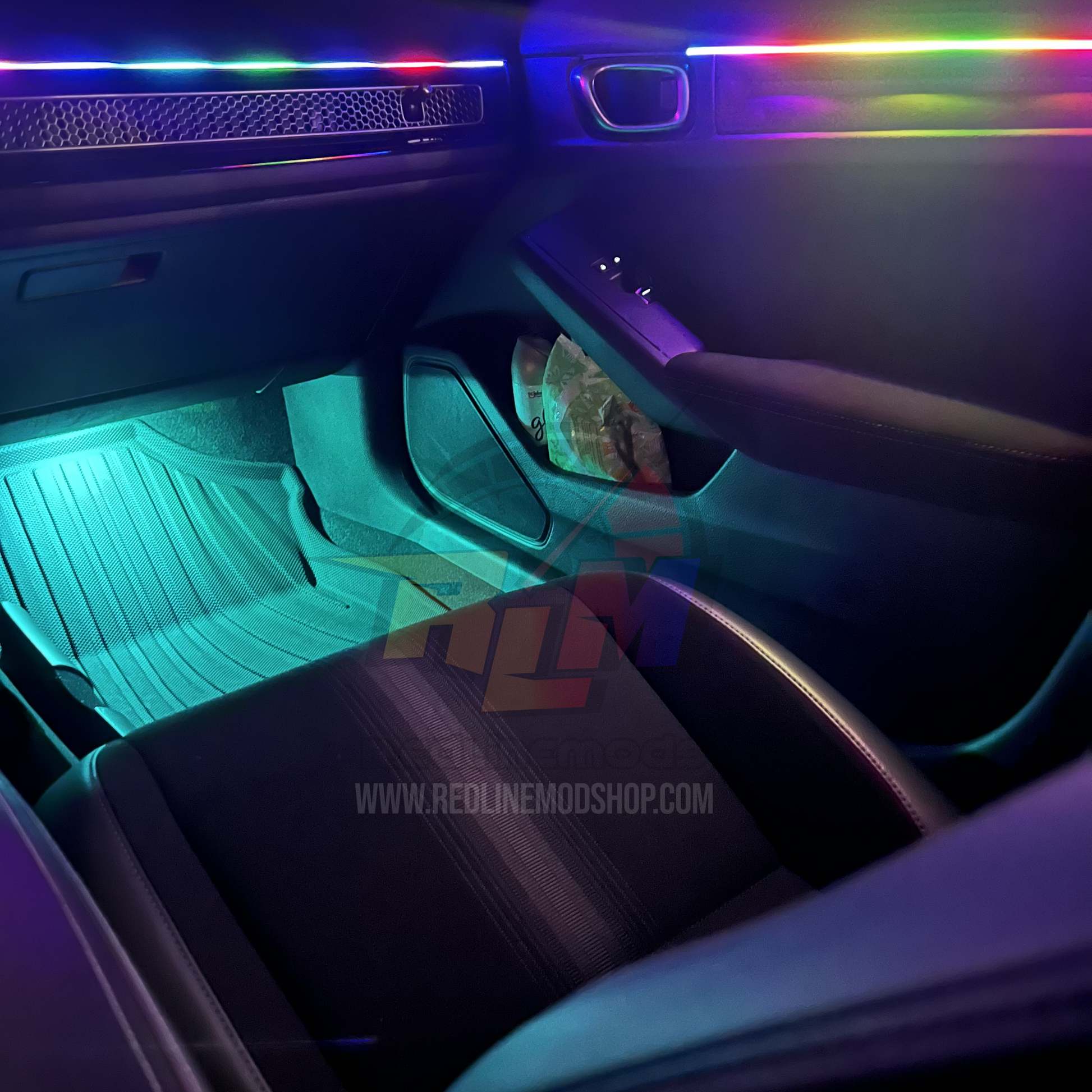 Ultimate Night Interior of Mitsubishi Evolution at BloomCar™ 