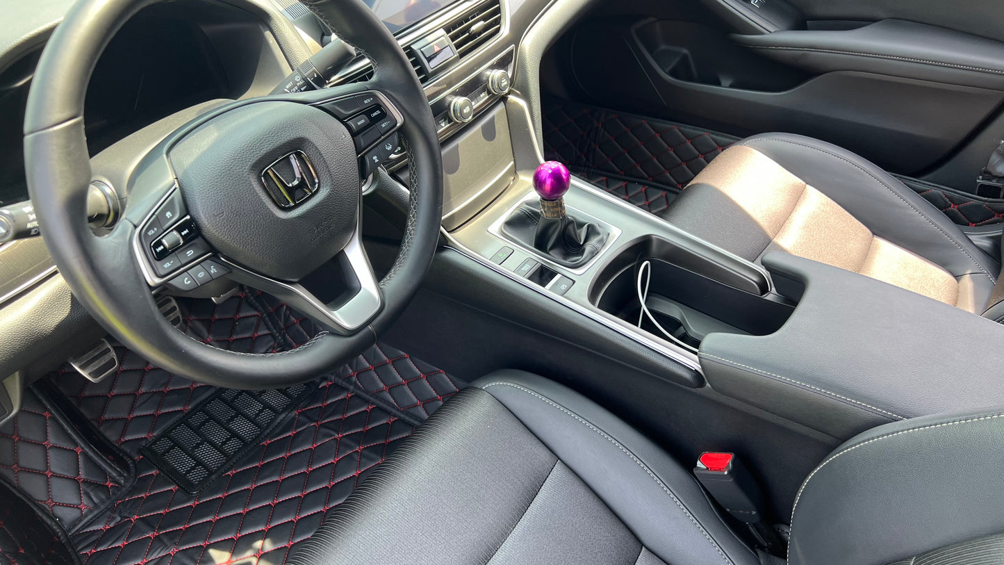 2018-2022 Honda Accord Diamond Stitched Floor Mats Full Coverage