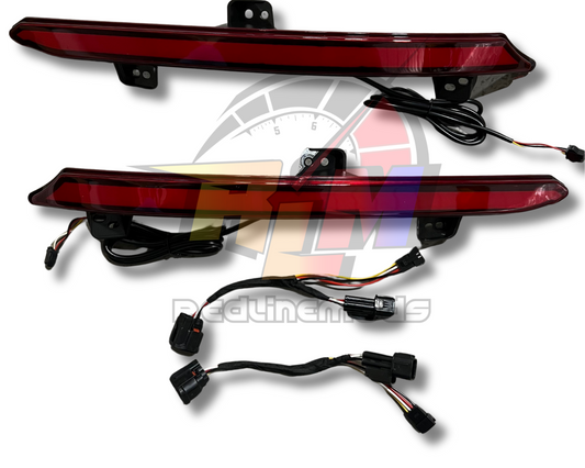 V1 Red Reflectors Lights for 2018-2022 Honda Accord