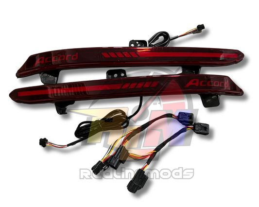 V3 Red Reflectors Lights for 2018-2022 Honda Accord