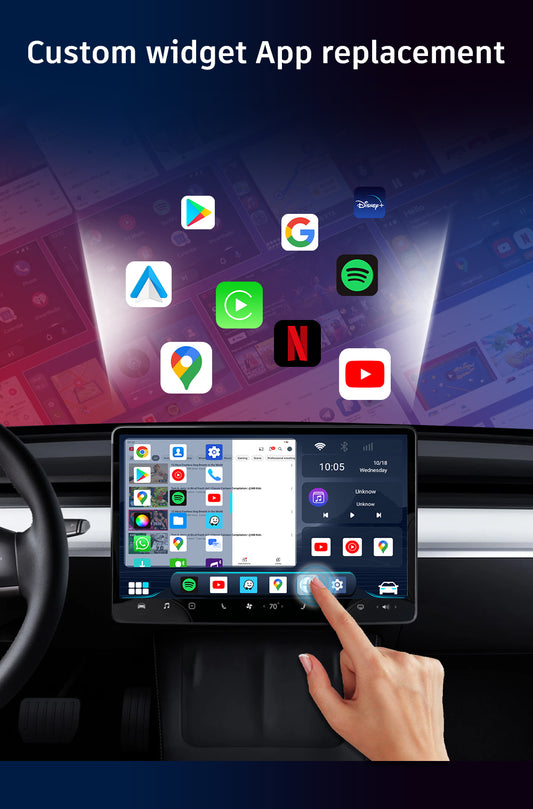 YouTube & Netflix CarPlay With GPS Built-in