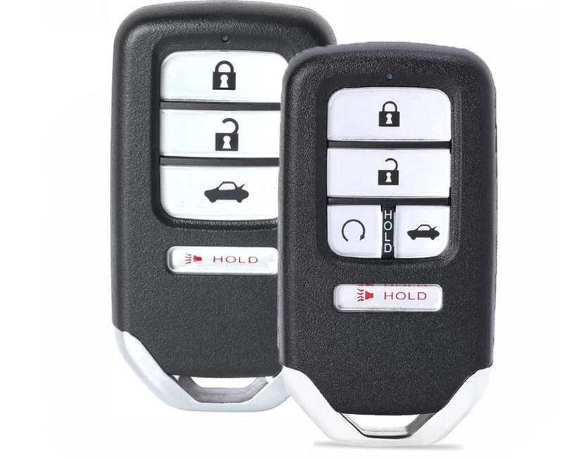 Honda Accord, CRV Key Fob Leather Case With Keychain With & Without Remote Start Feature