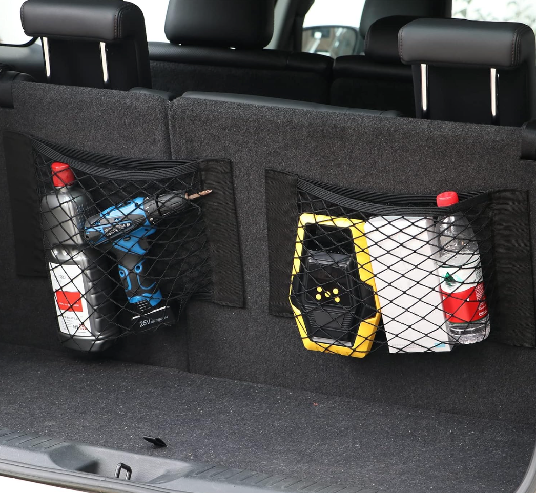 Trunk Organizer Storage Cargo Mesh Net (Pack of 2)