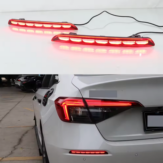 2022-2025 Honda Civic Sedan LED Reflectors 11th Gen V1 Smoked