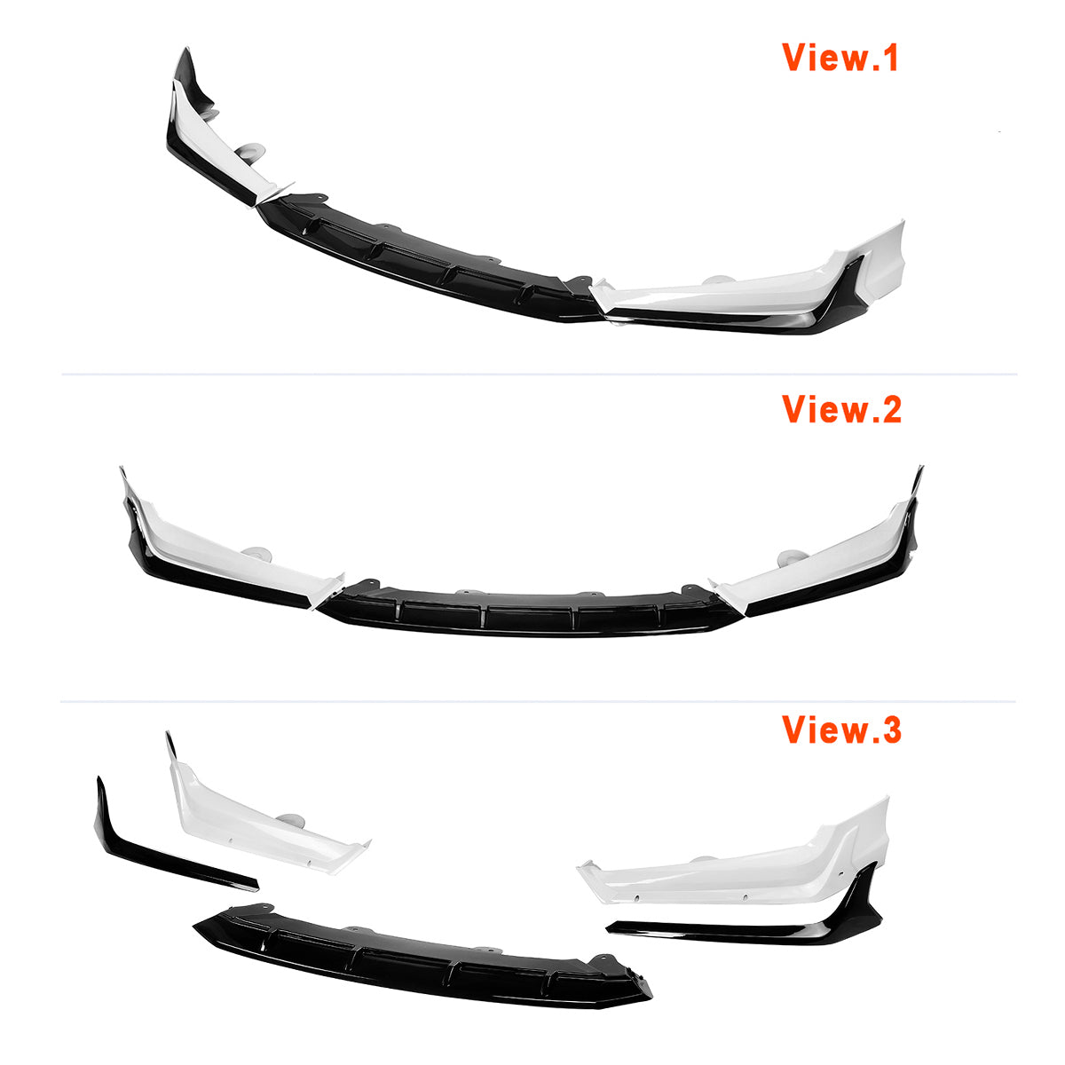 2018-2020 Accord Xgen Pearl White ACR Front Lip