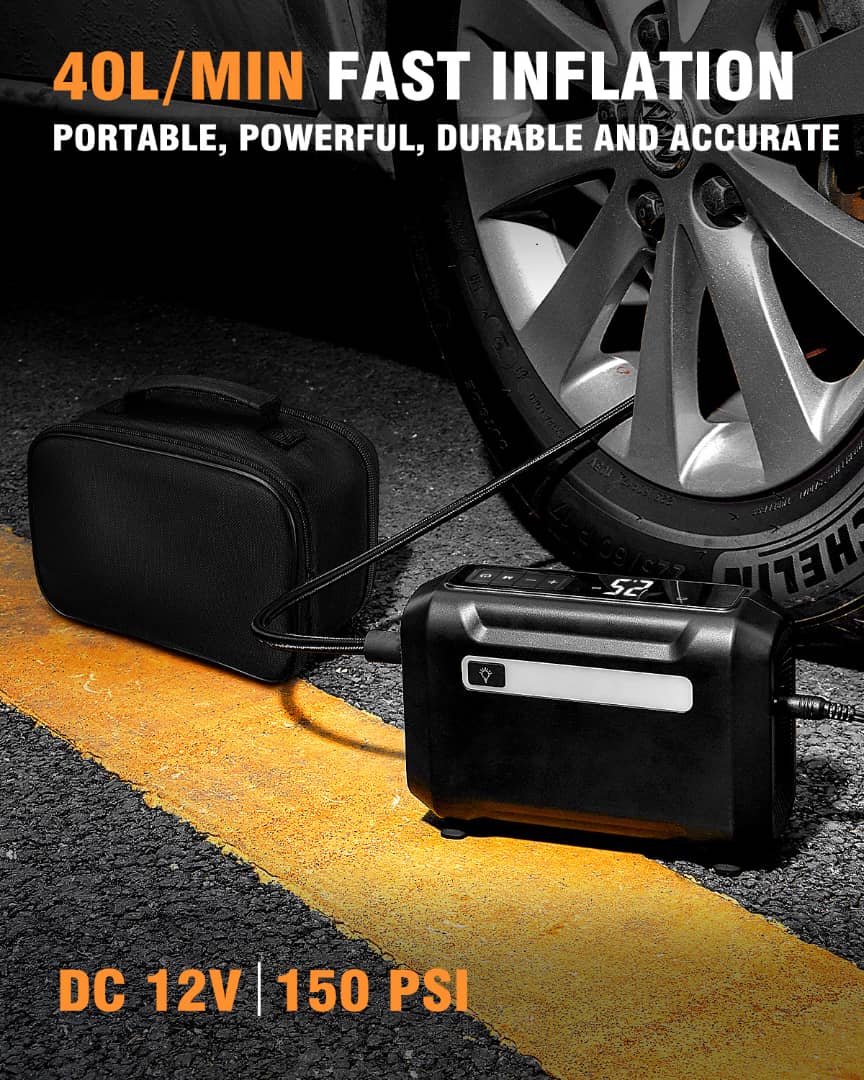 Tire Inflator Wireless with LED