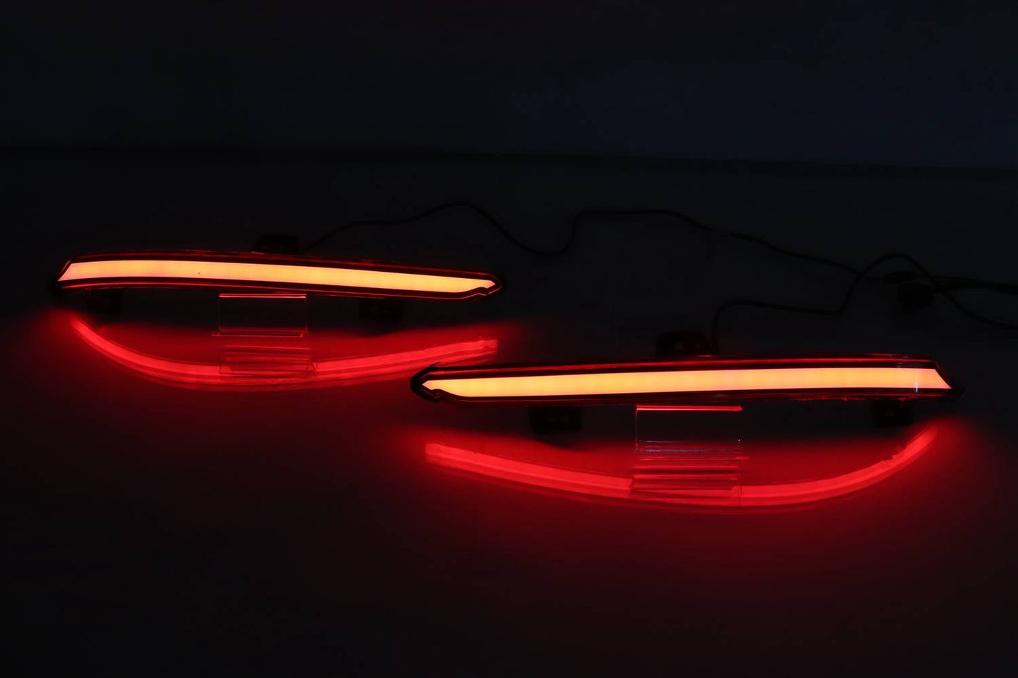 V1 LED Bumper Reflector Lights Smoked